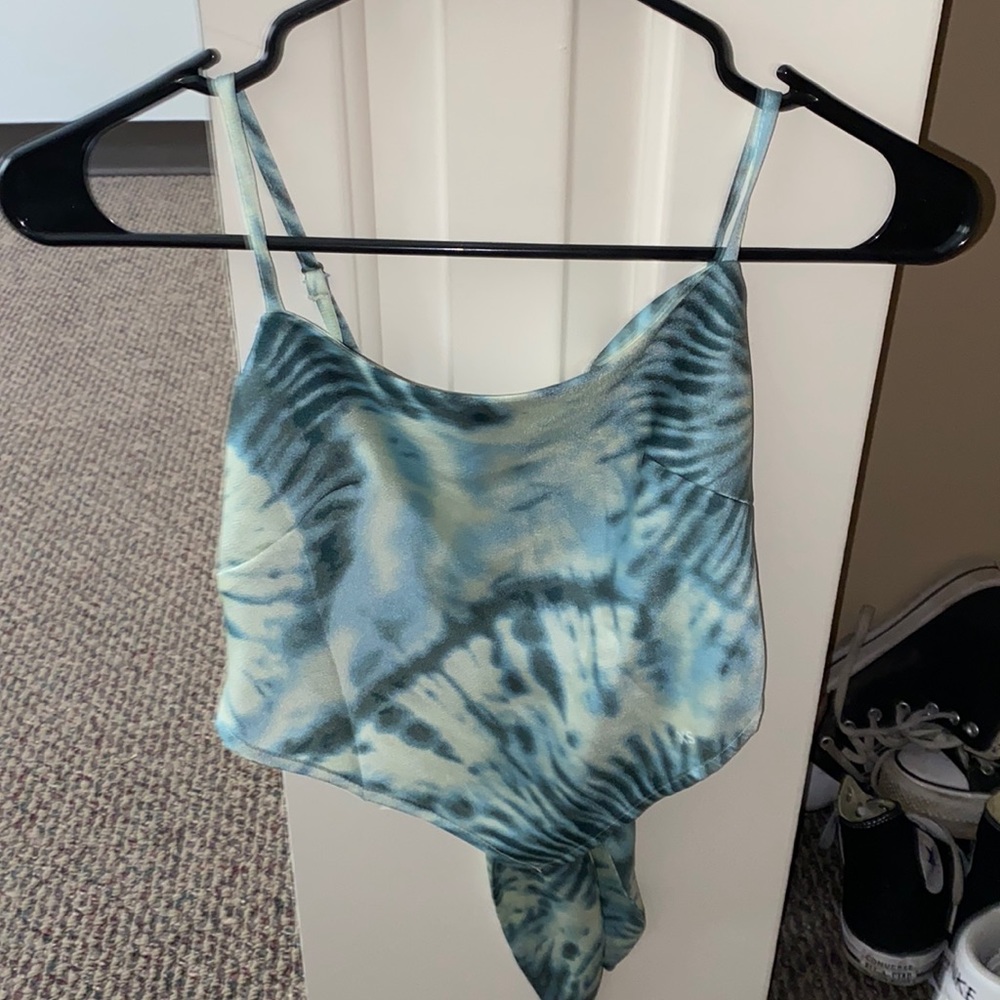 crop top with tie in back